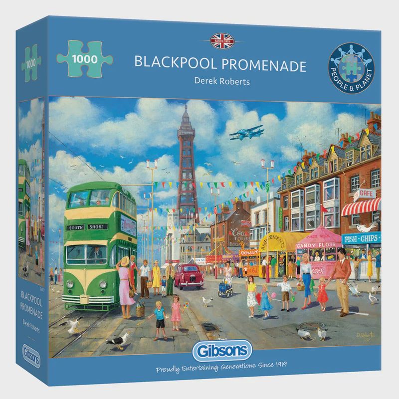 GIBG6351 Puzzle - 1000 pcs - Blackpool Promenade (EN)