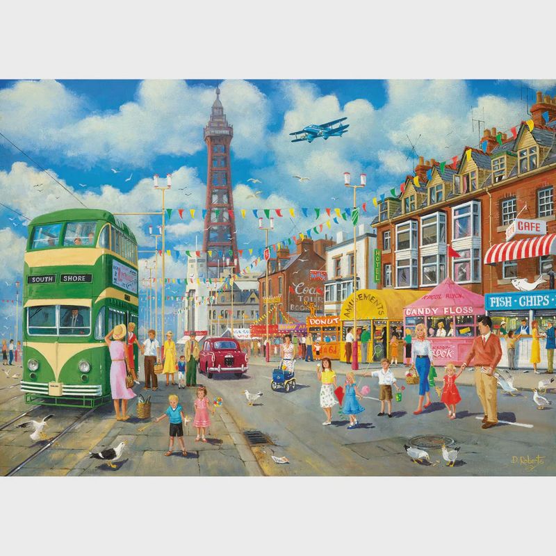 GIBG6351 Puzzle - 1000 pcs - Blackpool Promenade (EN)