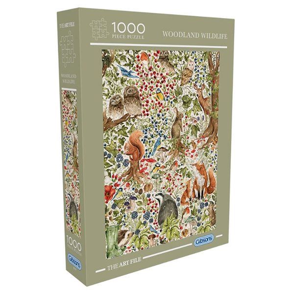 GIBG7217 Puzzle - 1000 pcs - The Art File Collection: Woodland Wildlife (EN)