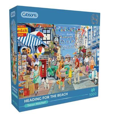 GIBG6389 Puzzle - 1000 pcs - Heading for the Beach (EN)