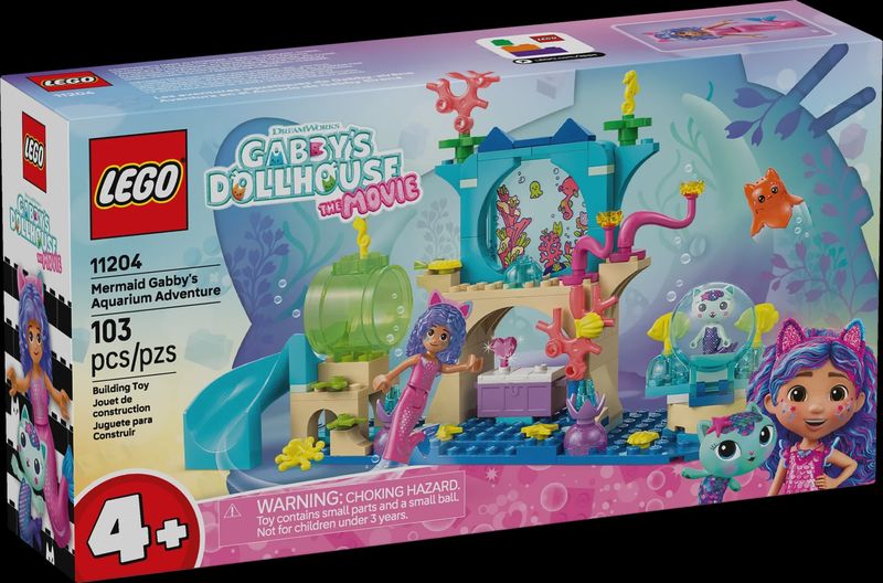 11204 Mermaid Gabby&#39;s Aquarium Adventure CS PK 4