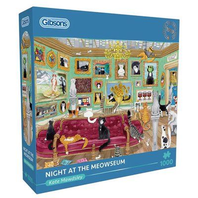 GIBG6402 Puzzle - 1000 pcs - Night at the Meowseum (EN)
