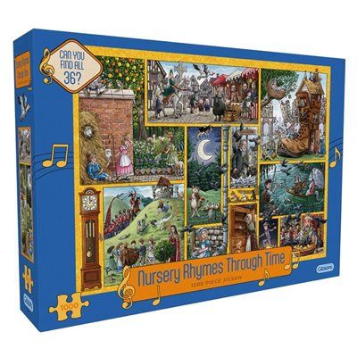 GIBG7139 Puzzle - 1000 pcs - Nursery Rhymes Through Time (EN)