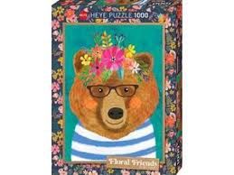 78-29970 1000 pcs, Floral Friends, Gentle Bruin