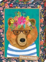 78-29970 1000 pcs, Floral Friends, Gentle Bruin