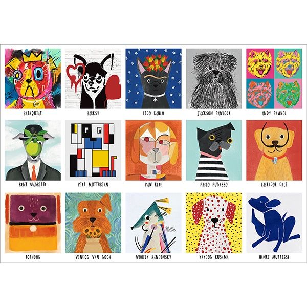 72-86194 1000 pcs, Art Dogs, Nia Gould
