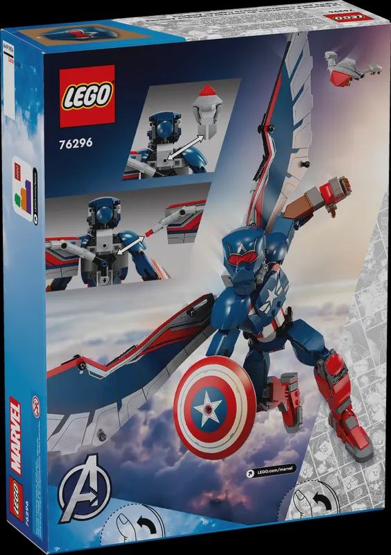 76296 New Captain America Construction Figure CS PK 3