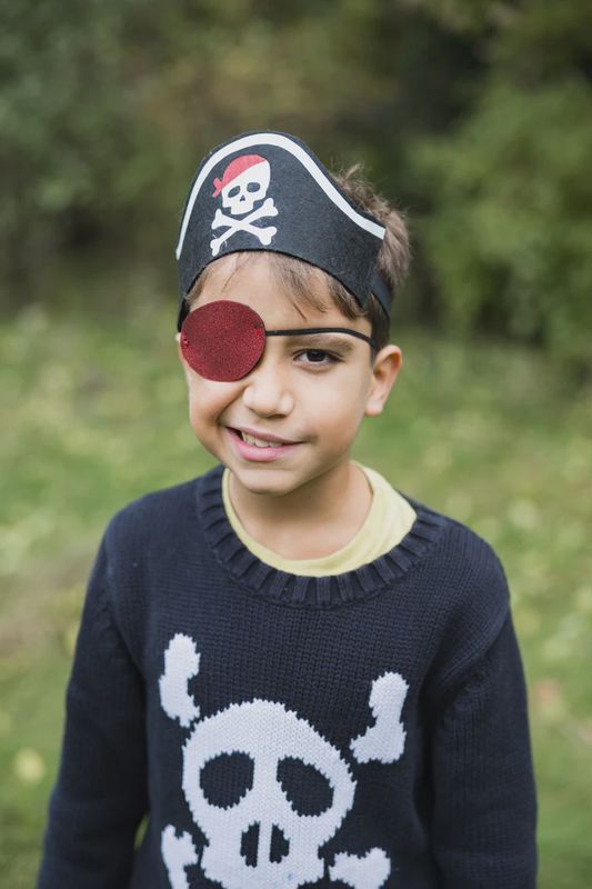 11190 Pirate Hat Headband &amp; Eyepatch, 2pcs