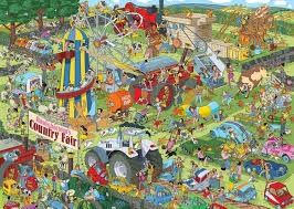 GIBG7142 Puzzle - 1000 pcs - Jokesaws Collection: Country Show Chaos (EN)