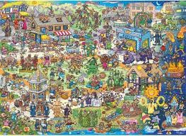 GIBG7152 Puzzle - 1000 pcs - Jokesaws: Barmy Britain (EN)