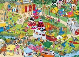 GIBG7159 Puzzle - 1000 pcs - Jokesaws: Campsite Capers (EN)