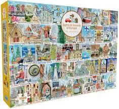 GIBG7146 Puzzle - 1000 pcs - Sights &amp; Sounds of Europe (EN)