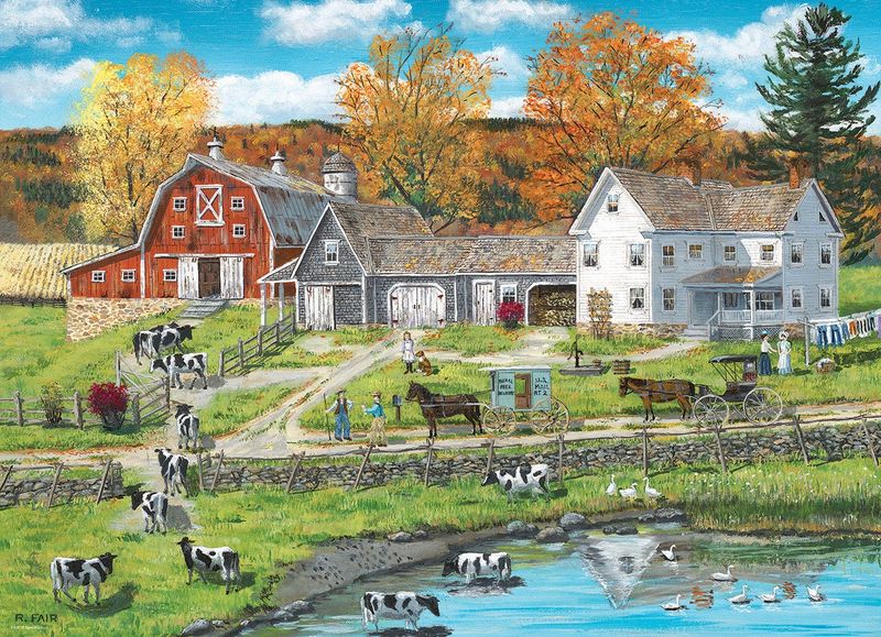 8300-5382 Farm by the lake by Bob Fair