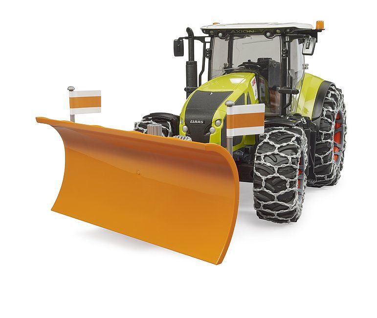 03018 NEW Claas Axion 950 w snow chains/ snow plow blade