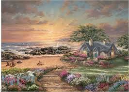 CEA 3310-103 1000PC THOMAS KINKADE ASST (6) BL Seasice Cottage