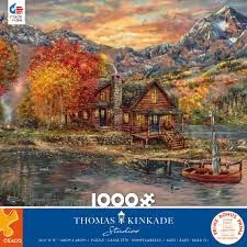 CEA 3310-108 1000PC THOMAS KINKADE ASST (6) BL A Perfect Fall Day