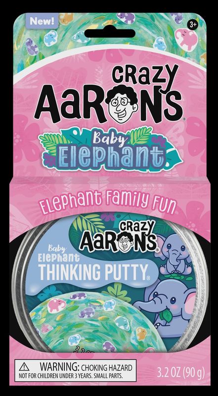 AAR EL020 4&quot; THINKING PUTTY - BABY ELEPHANT (6) ENG