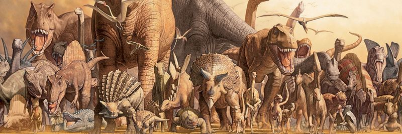 6010-4650 Dinosaurs - Haruo Takino - Pano