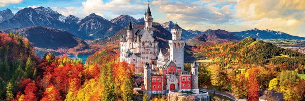 6010-5444 Neuschwanstein Castle in Autumn