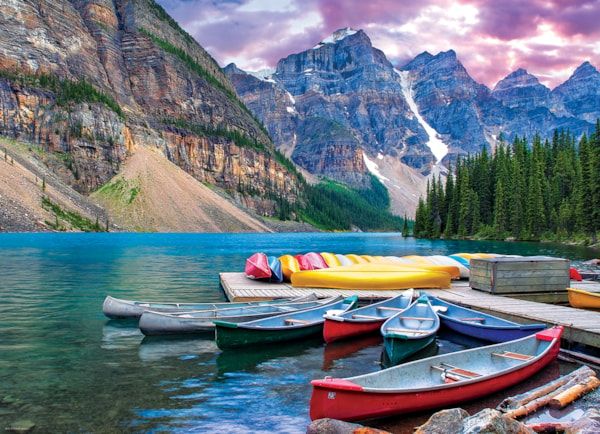 6000-0693 Canoes on the Lake