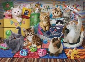 8500-6143 Kittens Playtime by A. Farley