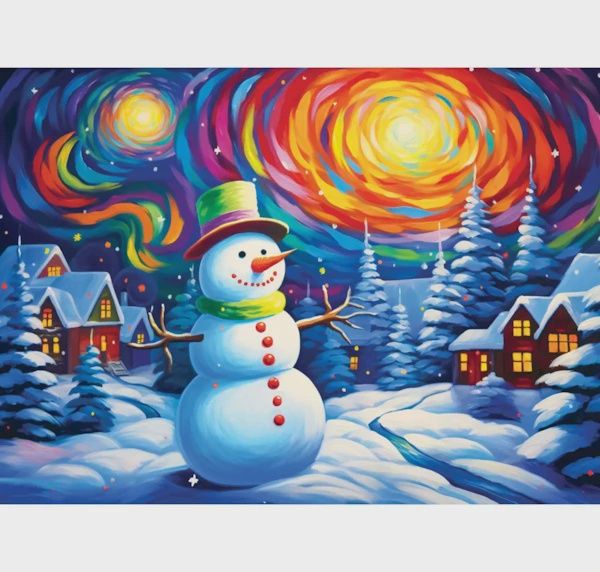 8500-6073 Colorful Frosty by Ray Heere