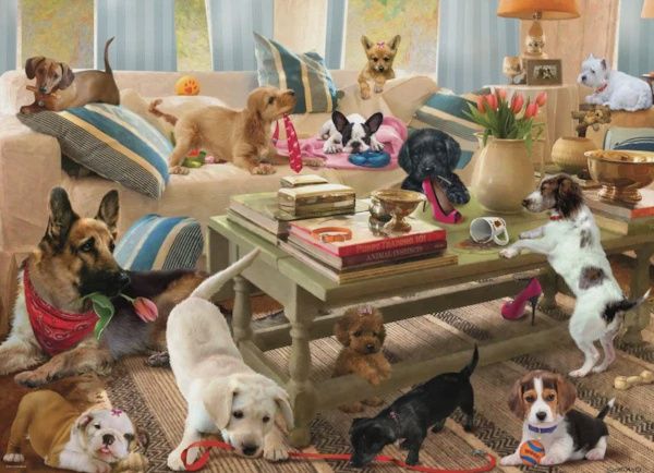 8300-6149 Living Room Pups by B.Giordano
