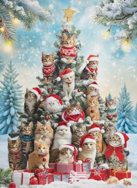 6000-6072 Christmas Tree Cats