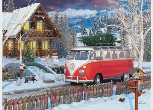 6000-5664 VW Christmas Bus