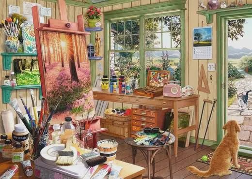 12001100 The Artist's Shed 1000 Pc Puzzle
