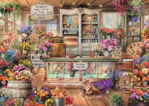 12001262 All Seasons Flower Shop 1000 Pc Puzzle