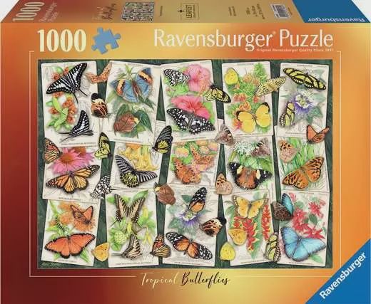 12001084 Tropical Butterflies 1000 Pc Puzzle