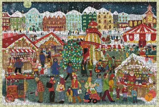 12001539 WOOD: Christmas 500 pc Puzzle
