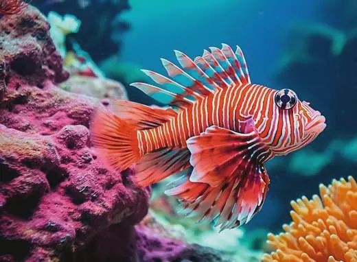 12001334 Red Lionfish 500 Pc Puzzle