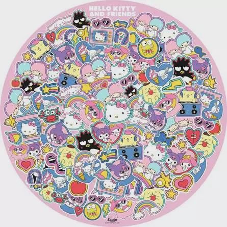 12001391 Hello Kitty 500 Pc Round Puzzle