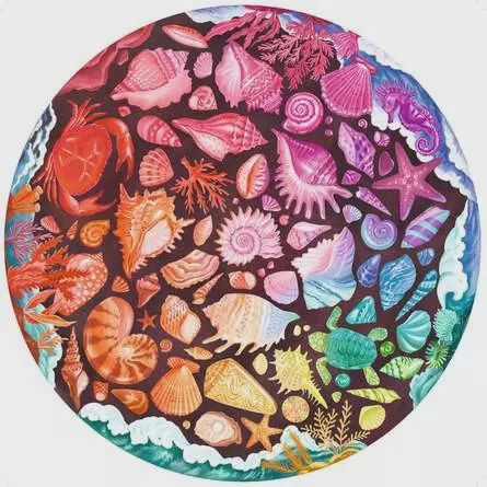 12000823 Seashells 500 pc Round Puzzle
