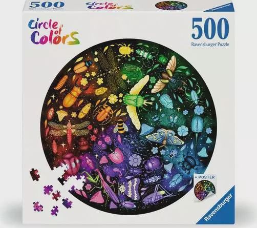 12000820 Insects 500 pc Round Puzzle