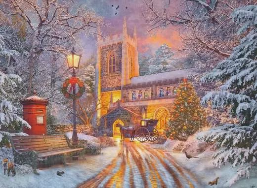 12000481 Magical Christmas Starline 500 pc Glow Puzzle