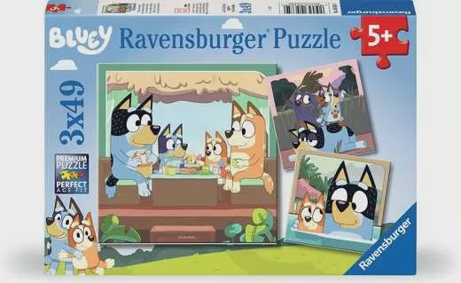 05685 Bluey Adventure 3x49 pc Puzzles