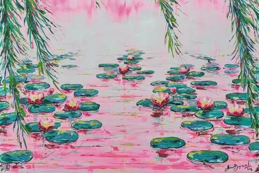 12001420 Pink Water Lilies 4000 Pc Puzzle