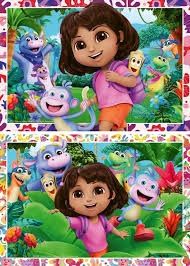 12004199 Dora the Explorer 2x24 pc Puzzles