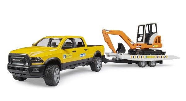 02546 NEW Ram Rental Service w trailer and Mini Excavator