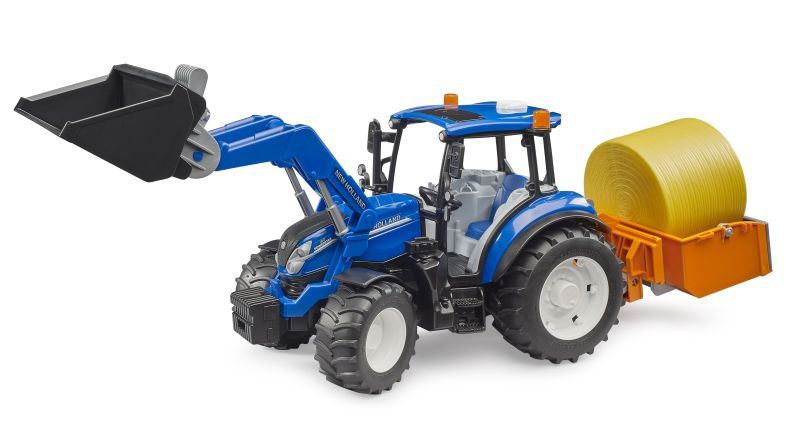 09861 NEW New Holland Powerstar T5.120 w load box, bale, forks