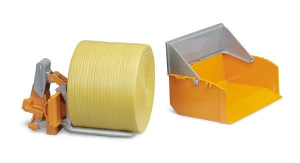 02353 NEW Accessory tractor loading box w forks and bale