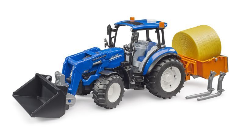 09861 NEW New Holland Powerstar T5.120 w load box, bale, forks