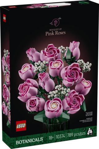 10374 Pink Rose Bouquet CS PK 3