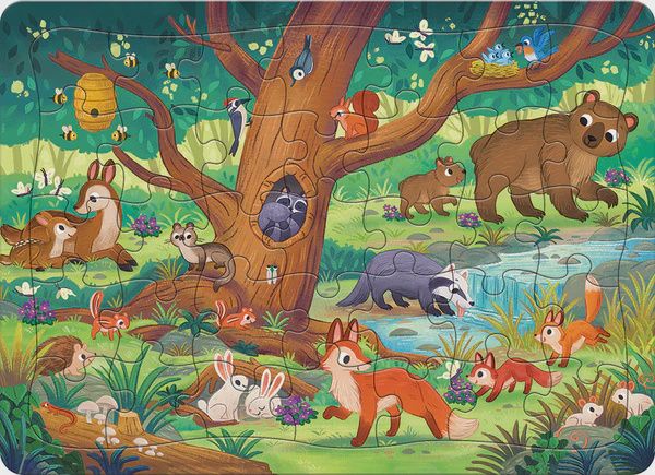 58920 Forest Scene (tray) | 35 Piece Tray