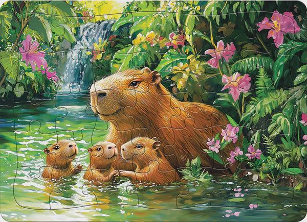 58925 Capybaras (tray)