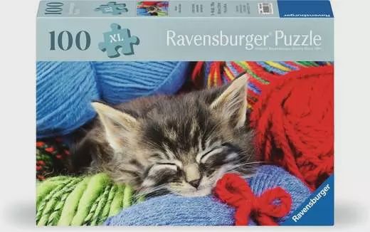 12001363 Wool Cat 100 Pc Puzzle