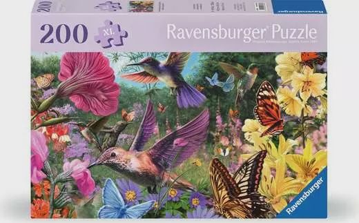 12001369 Hummingbirds &amp; Butterflies 200 Pc Puzzle